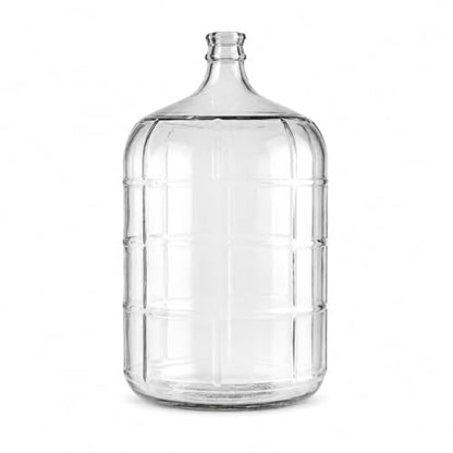 5 Gallon Clear Glass Fermentation Carboy with Cork Finish - Italian Made