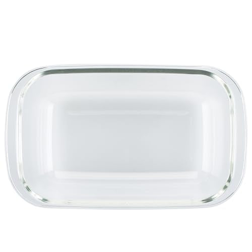 LocknLock Purely Better Glass Bread Baking/Loaf/Mealoaf Pan/Food Storage Container with Lid, 8.5 Inch x 5.5 Inch, Clear