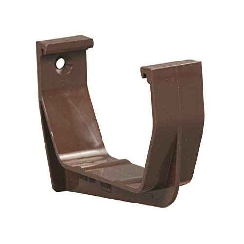 Amerimax Home Products Exterior Gutter Hook, Contemporary, Vinyl, Brown, 5-in.