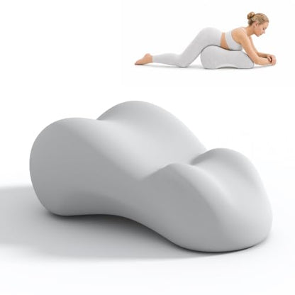 Memory Foam Wedge Support Pillow - Ergonomic Prone Pillow, Light Gray