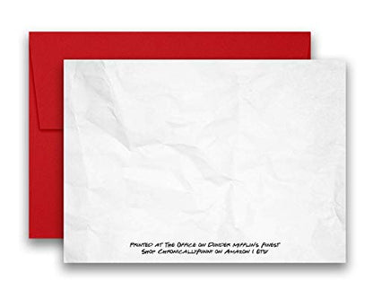 Funny Office Christmas Greeting Card 5x7 Inches with Envelope - The Office Santa