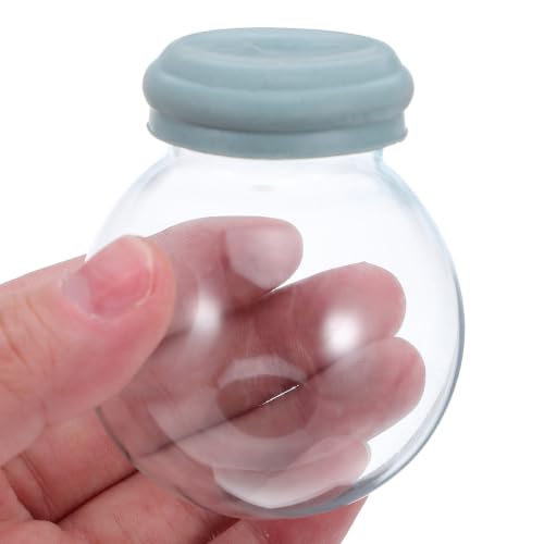 Glass Snow Globe Kit 3 Pieces with Rubber Base Dome for DIY Christmas Decorations