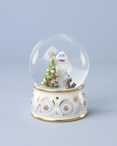 Lenox Rudolph The Red-Nosed Reindeer Snow Globe - Light-Up Holiday Decor
