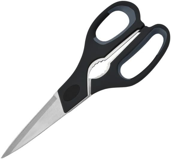 Urbanstrive Premium Kitchen Scissors - Heavy Duty Stainless Steel Shears | Dishwasher Safe, Black