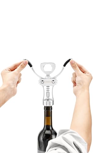 shengshi Wine Opener Zinc Alloy Premium Wing Corkscrew Wine Bottle Opener With Multifunctional Bottles Opener