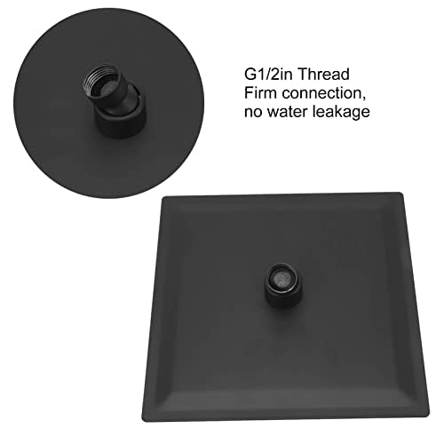 Stainless Steel Rainfall Shower Head Ceiling Mount Square Top G1/2 Thread