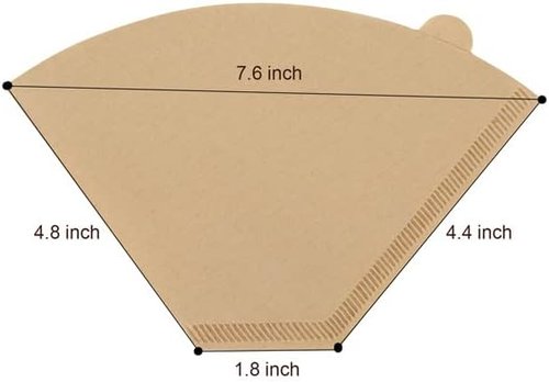 Cuisinart 100-Pack Disposable Coffee Paper Filters - Perfect Fit for Smooth Brewing