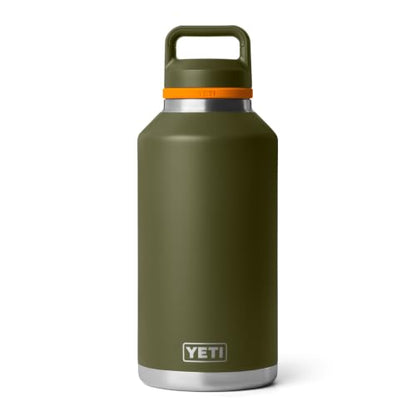 YETI 64 oz Water Bottle with Chug Cap - Olive & King Crab Orange
