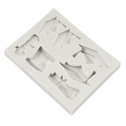 Graduation Cap and Diploma Silicone Mold Set - Style B