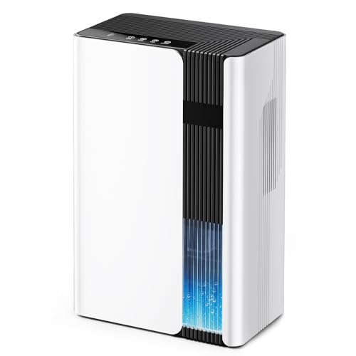 Small Bedroom Dehumidifier with 102oz Tank - Quiet & Energy Efficient, White