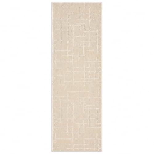 Well Woven Serenity Soft Linen Ivory Extra-Long Hallway Runner Rug 2'2" x 20' Variation