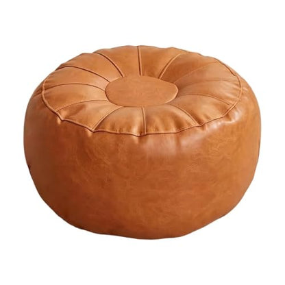Unstuffed Pumpkin Shape Footrest Cover - Orange Cushion for Living Room