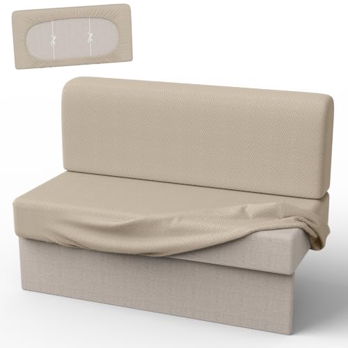 RV Couch Cover Set for Sofa Bed - 2 Pieces for Jackknife & Fold-Out Sofas