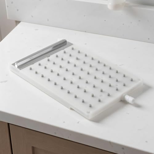 Rectangular Rain Shower Head with 60 Nozzle Plate - Durable Bathroom Fixture