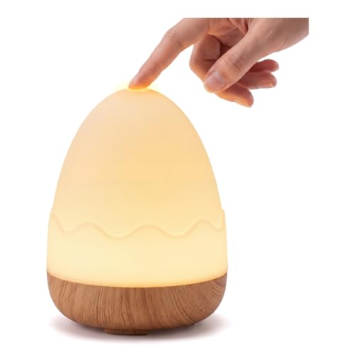 Rechargeable Baby Night Light with Touch Control & 13 Color Modes - Safe Nursery Egg Light
