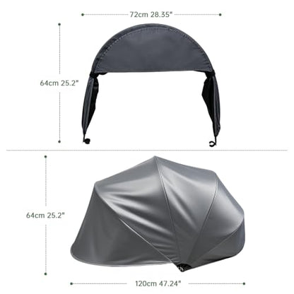 Blackout Canopy for Camping Cot - Light Blocking Sleep Bed Tent - Variation of THIS listing