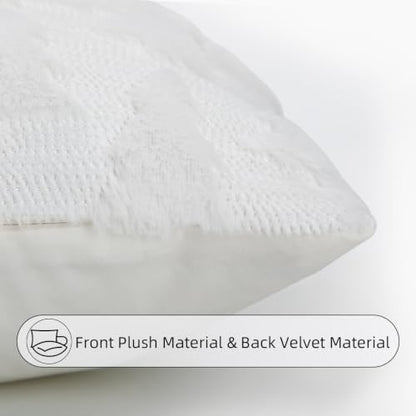 Christmas Tree Lumbar Pillow Cover 14x36 White Decorative Throw Pillow