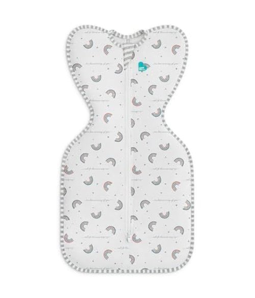 Love To Dream Swaddle UP - Baby Sleep Sack for Self-Soothing | Snug Fit, 1.0 TOG, Newborn 5-8.5lbs, Rainbow Dream