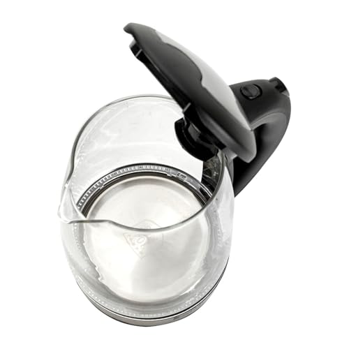 Electric Glass Kettle 1.8L 1200W Fast Boiling with LED Lights, Auto Shut-Off