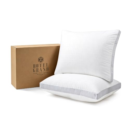 Hotel Grand King Size Medium Soft Bed Pillow Set of 2 - Luxury Hotel Comfort