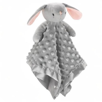Pro Goleem Loveys - Soft Grey Bunny Security Blanket & Snuggle Toy for Newborns | 16 Inch Baby Gift