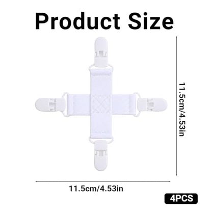 Bed Sheet Detangler Clips for Washer and Dryer - Set of 4