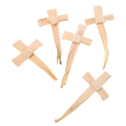 Rustic Woven Straw Cross Wall Decor - Handmade Christian Church Ornament