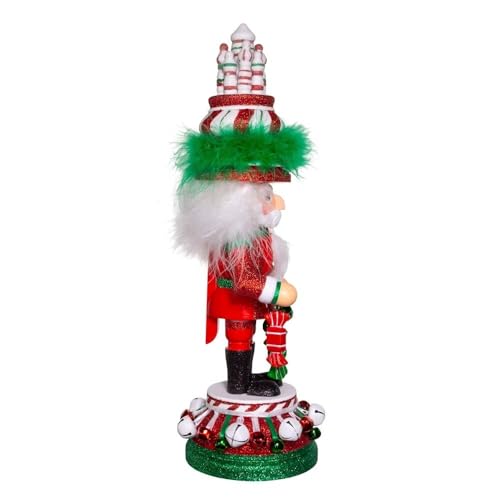 15-Inch Hollywood Nutcracker with Candy Tower Hat - Festive Holiday Decor