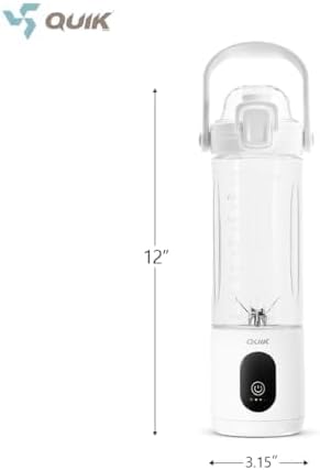 Skiennix Portable Blender - Cordless 24oz Personal Blender for Shakes & Smoothies | BPA-Free, Ice Crush, Waterproof, Black