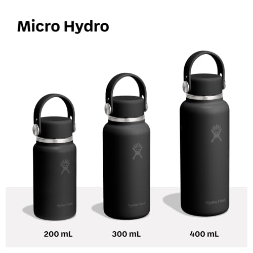 Insulated 10 Oz Micro Hydro Flask Leakproof Water Bottle Burgundy Variation
