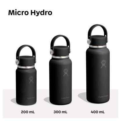 Insulated 10 Oz Micro Hydro Flask Leakproof Water Bottle Burgundy Variation