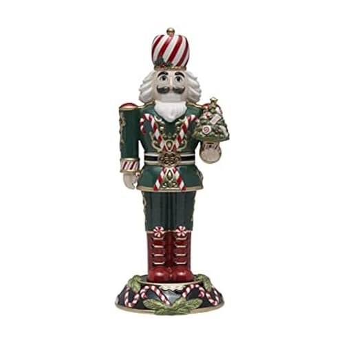 Decorative Nutcracker with Tree - Sugarplum King 17 Inch Holiday Figure