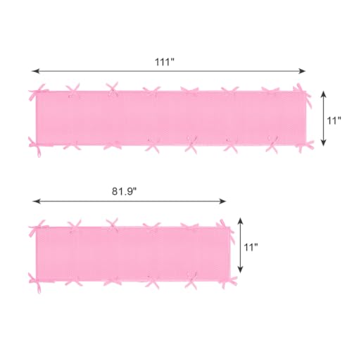 Mesh Edge Protection Strips for Long and Short Edges - Easy Install Pink