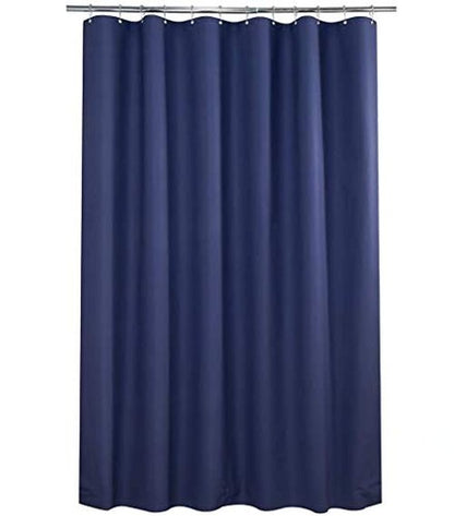 AmazerBath Stall Shower Curtain 36x72, Heavy Duty Plastic, Grey with 2 Weighted Stones and 6 Grommet Holes