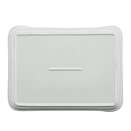 Rachael Ray Solid Glaze Ceramics Bakeware / Lasagna Pan / Baker, Rectangle - 9 Inch x 12 Inch, Light Sea Salt Gray