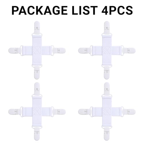 Bed Sheet Detangler Clips for Washer and Dryer - Set of 4