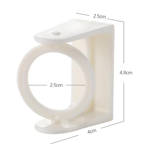 4 Pack Black Adhesive 360° Rotating Towel Ring Hooks No Drilling