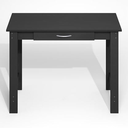Furinno Jaya Desk 39 Inch Wide Computer Desk with Drawer - Darkwood Finish