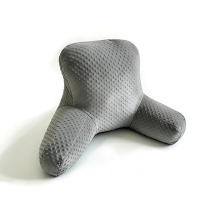 Adult Reading Pillow for Sitting in Bed Back Support Cushion Dark Grey
