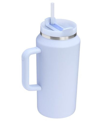 STANLEY Quencher H2.0 Tumbler with Handle and Straw 64 oz | Flowstate 3-Position Lid | Large Capacity for Travel & Sports | Insulated Stainless Steel Cup | BPA-Free | Dew Drop
