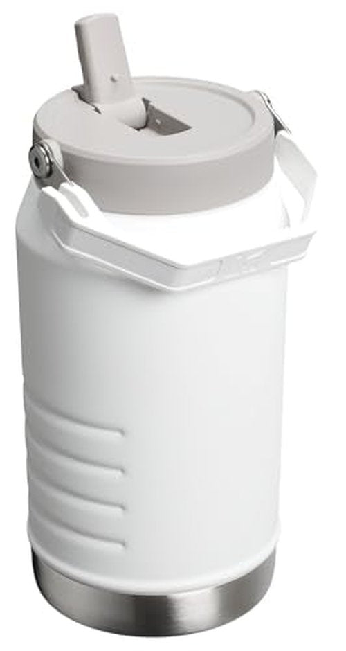 Stanley IceFlow 2.0 Flip Straw Jug with Handle 64 oz | Twist On Lid and Flip Up Straw | Leakproof for Travel and Sports | Insulated Stainless Steel | BPA-Free | Frost