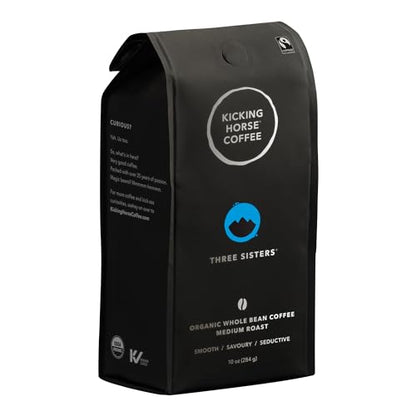 Kicking Horse Coffee, Three Sisters, Medium Roast, Whole Bean, 10 oz