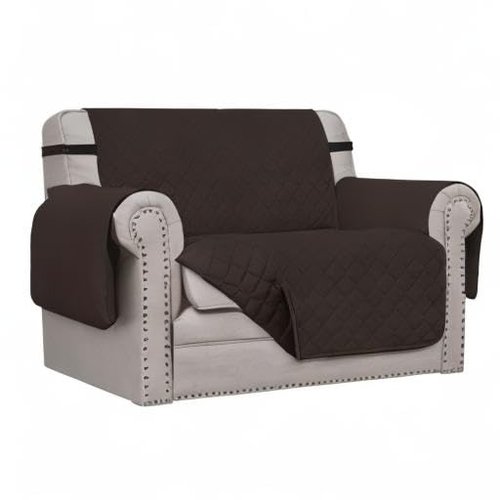 Easy-Going Oversized Chair Sofa Slipcover Reversible Sofa Cover Water Resistant Couch Cover Furniture Protector Cover with Elastic Straps for Pets Dog (Oversized Chair, Chocolate/Chocolate)