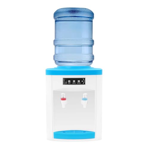 Countertop Water Cooler Dispenser with Hot Cold Room Temp Water 3-5 Gallon Capacity