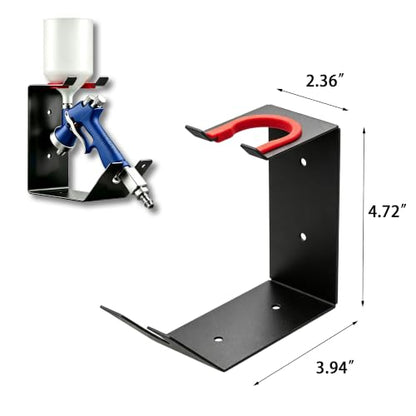 2Pcs Heavy-Duty Paint Gun & Spray Gun Wall Mount Stand with Wall Mount – DIY & Garage