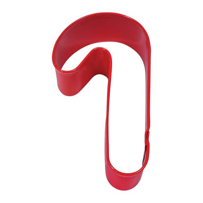 Red Cookie Cutter 3.5 Inch Candy Cane Shape Holiday Baking Tool