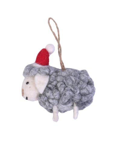 Christmas Felt Ornaments Sheep Handmade Holiday Tree Decoration - Variation of Sheep