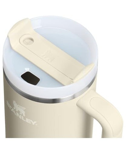 STANLEY Quencher H2.0 Tumbler with Handle and Straw 40 oz | Flowstate 3-Position Lid | Cup Holder Compatible for Travel | Insulated Stainless Steel Cup | BPA-Free | Exclusive Toasted Almond