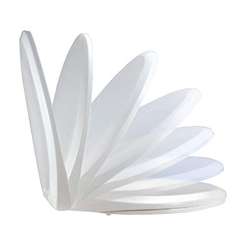 Bath Décor 2Q1E6-20 Deluxe Slow Close Plastic Toilet Seat with Vari Adjust Lok-Down R'N'C Hinge and Quik-Lok Mounting Hardware, Elongated, Venetian Pink