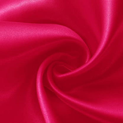 Satin Table Runners 12x108 Inches - Hot Pink | 6 Pack, Elegant Party Decor